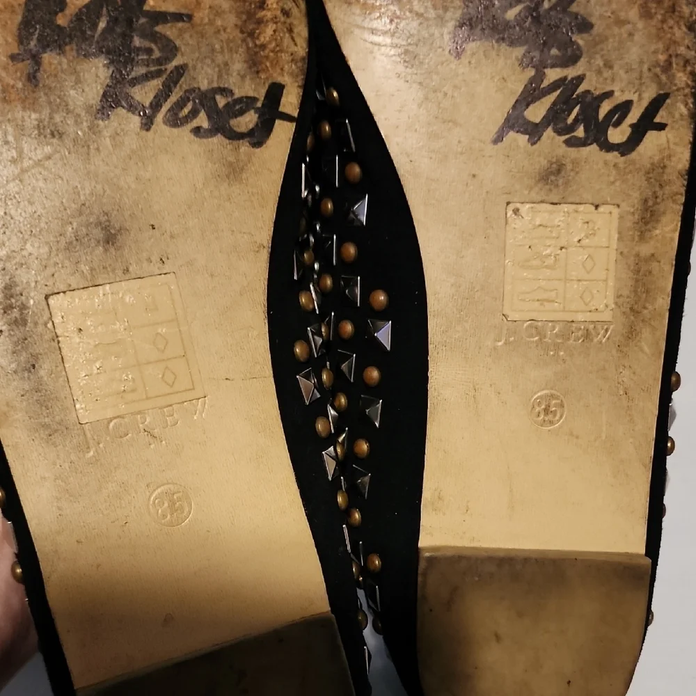 J. Crew Black Studded Loafers - Picture 8 of 8